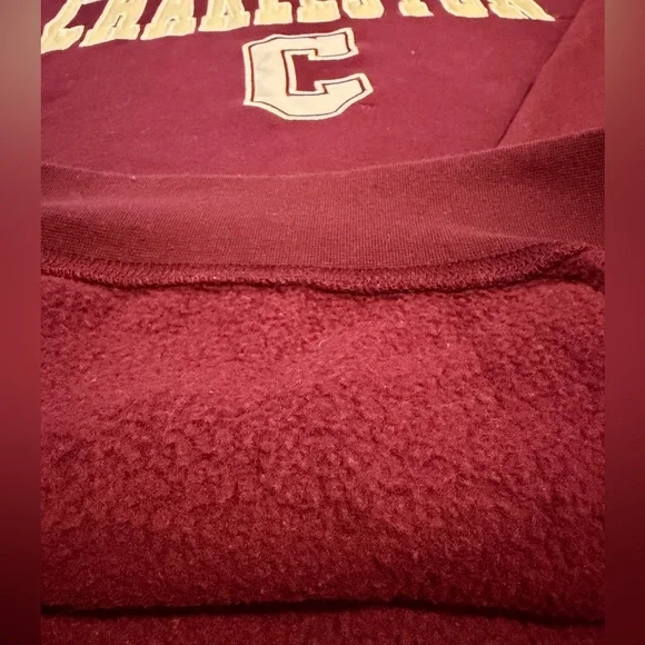 College of Charleston Embroidered Men’s Crewneck Sweatshirt. - Picture 4 of 5